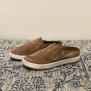 Vince Verrell Slip-On Suede Sneakers, Tan, Size 6.5